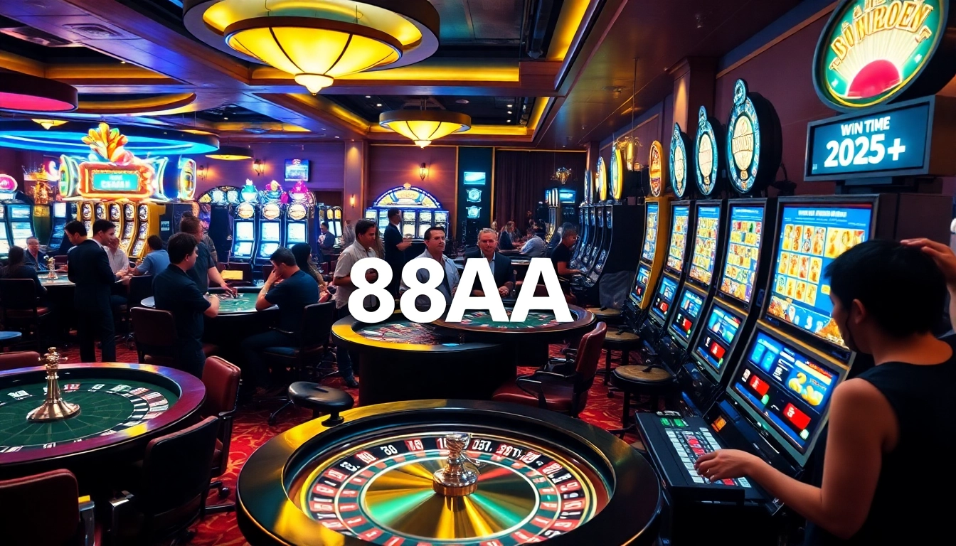 Experience the thrill of 88AA at the lively casino tables filled with engaging games and enthusiastic players.
